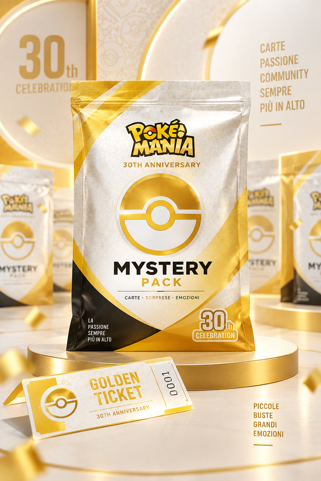 Pokémania 30th Anniversary Mystery - Aperto in Live
