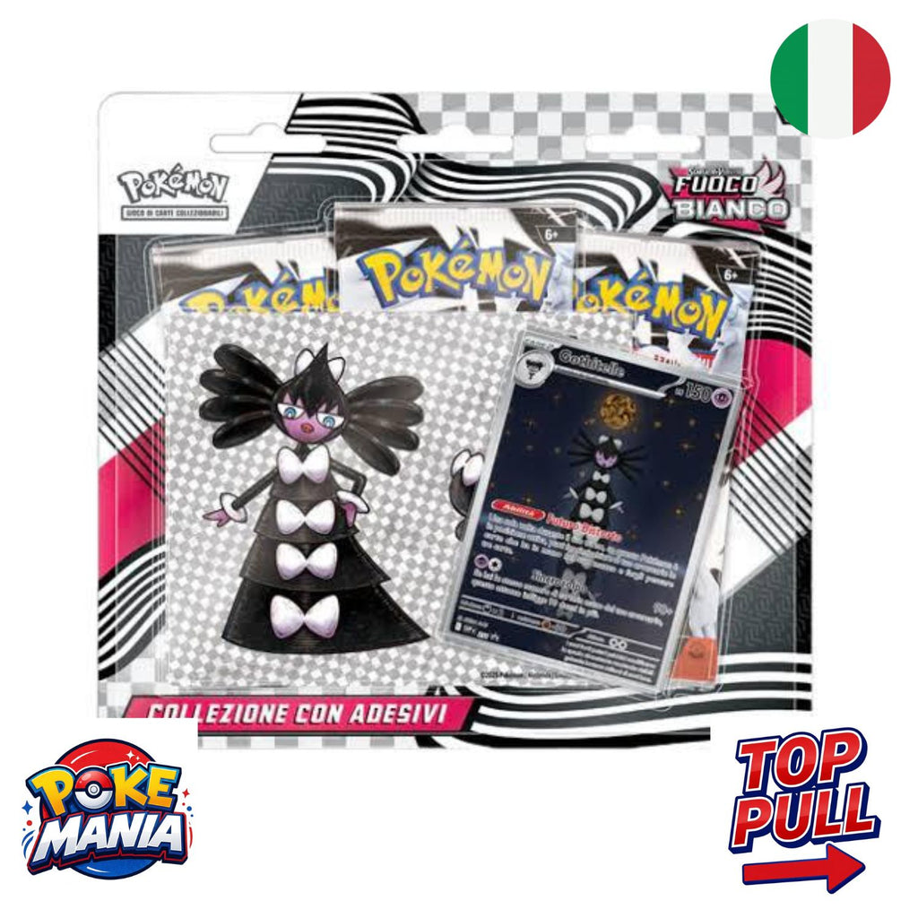 Fuoco Bianco Collezione con Adesivi - 3 Packs da 10 cards [Italiano]